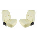 Uncovered Low Back Bucket Seats with Seat Sliders, 24" Tall D901