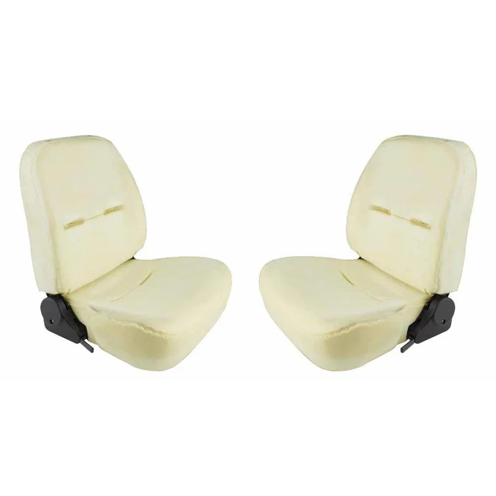 Uncovered Low Back Bucket Seats with Seat Sliders, 24" Tall D901