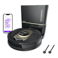 Black AI Robot Vacuum with Self-Empty Base Y86298
