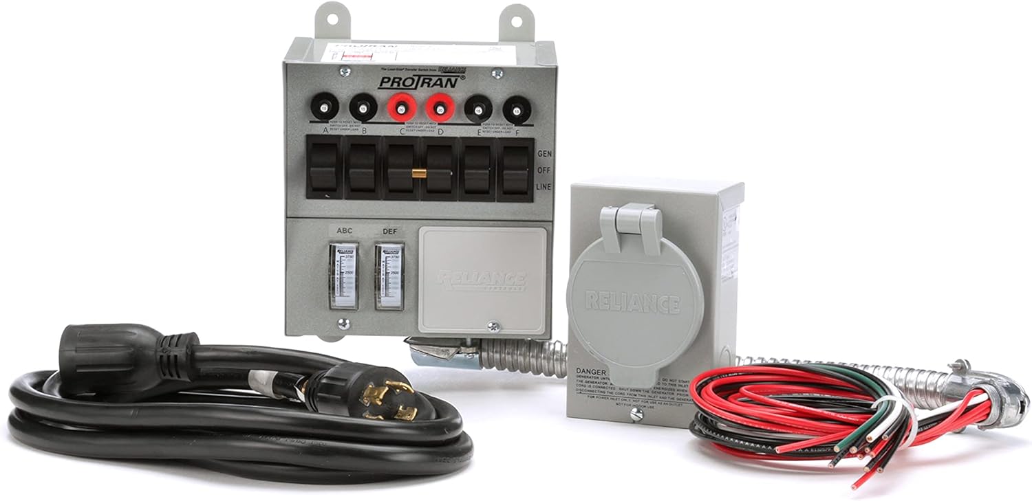 30 Amp 6-Circuit Transfer Switch Kit for Generators L43536