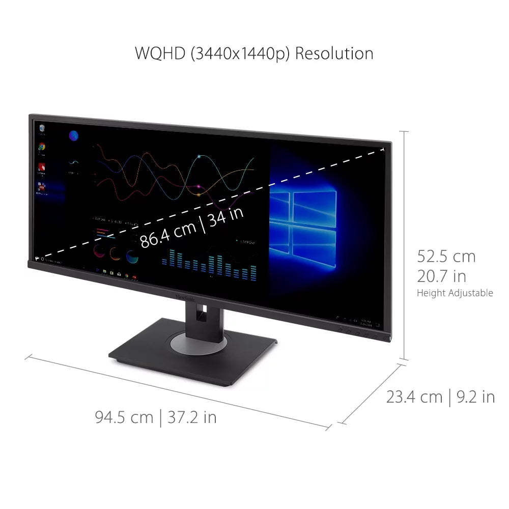 34 Inch 21:9 UltraWide WQHD 1440p Monitor S6039