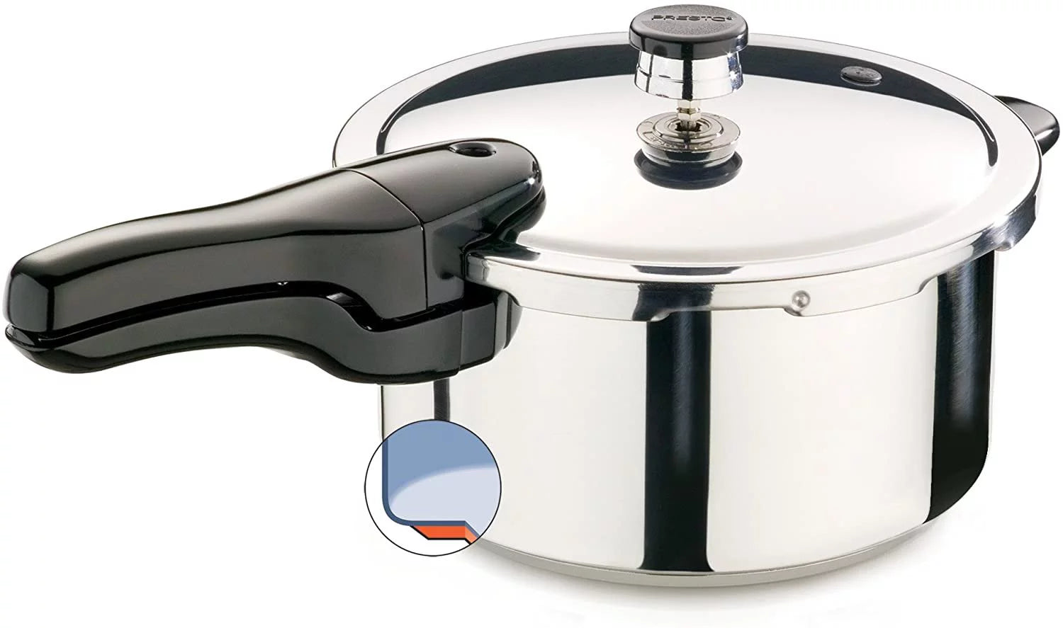 4-Quart Stainless Steel Pressure Cooker F3478