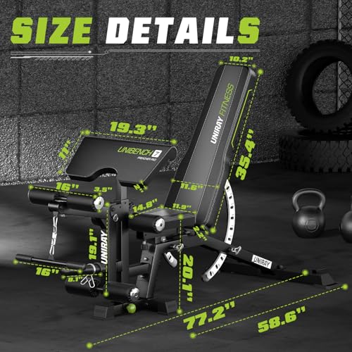 Adjustable Weight Bench with 1200 LBS Capacity P136