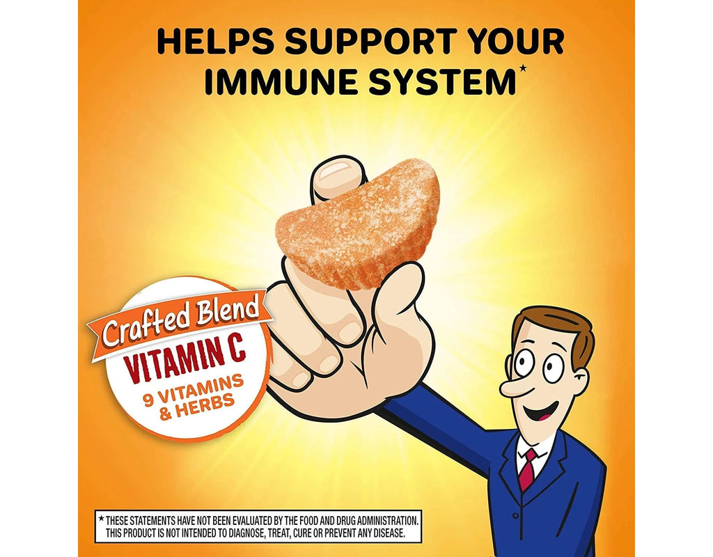 Orange Flavored Gummies, 1000mg Vitamin C, 42 ea (Pack of 4) C430150