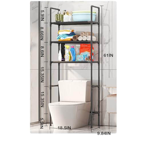 Stainless Steel 3-Layer Bathroom Shelves O60910