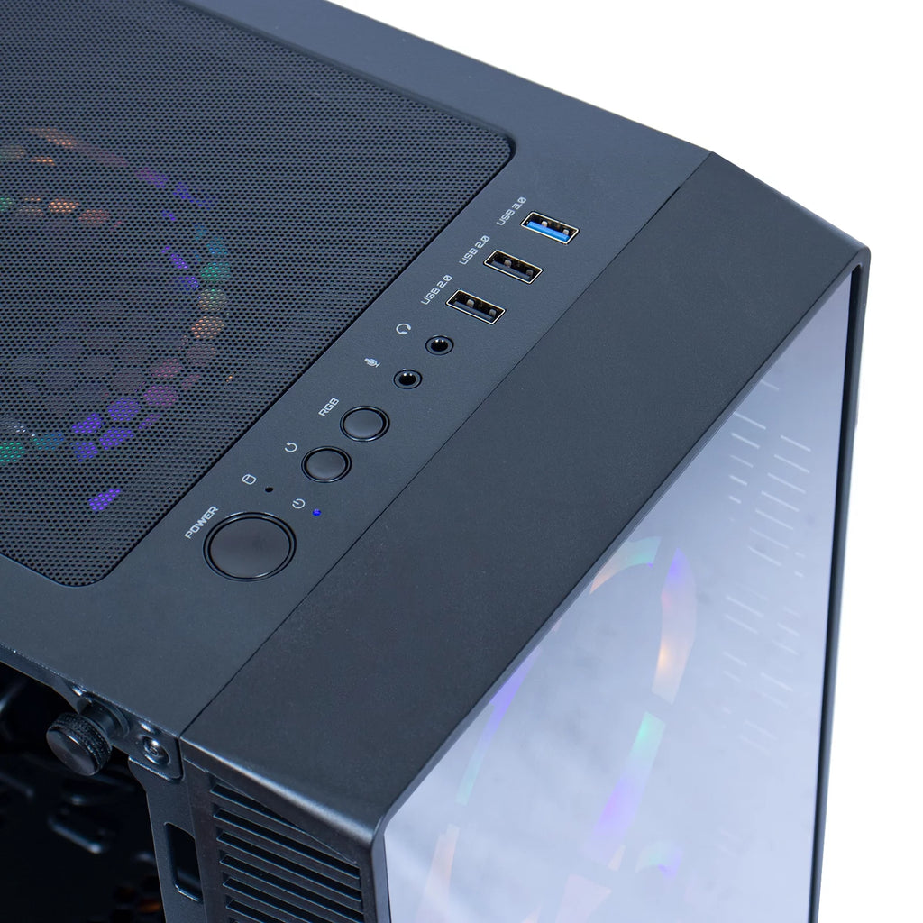 AMD Ryzen 5 4500 3.6GHz RX6600 16GB DDR4 500GB NVME SSD 6RGB Fans Gaming PC Desktop Computer A20122