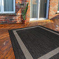 9x12 Beige/White Washable Outdoor Rug N72013