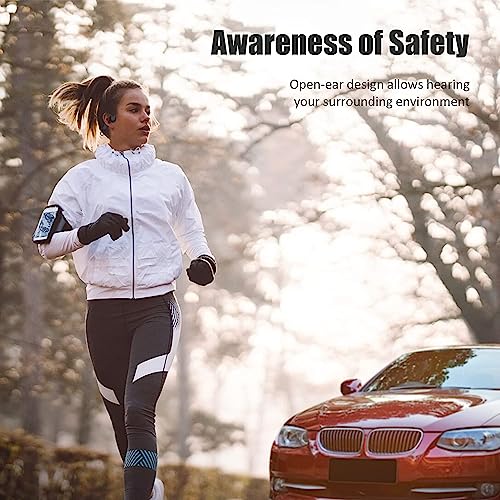 IP67 Waterproof Wireless Bluetooth 5.2 Bone Conduction Headphones with Dual Noise-Canceling Mics F417696