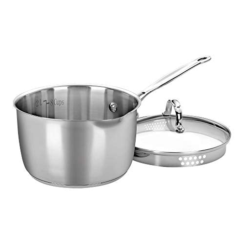 Stainless 3-Quart Saucepan with Cover E997
