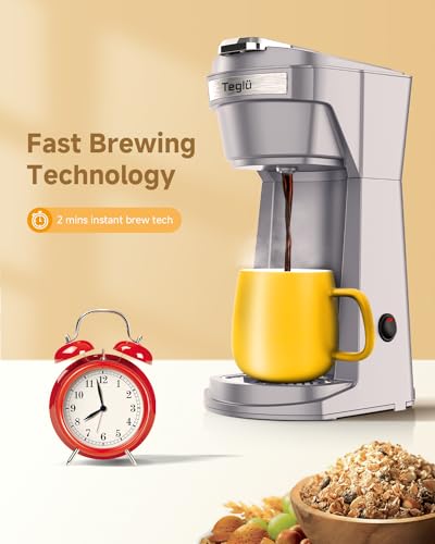 Gray Single Serve Coffee Maker K624