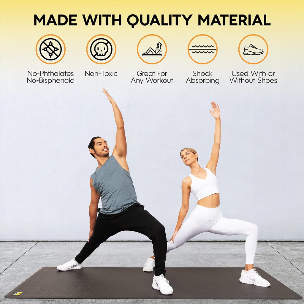 Large Exercise Mat 8 ft X 4 ft X 1/4" Thick E43029