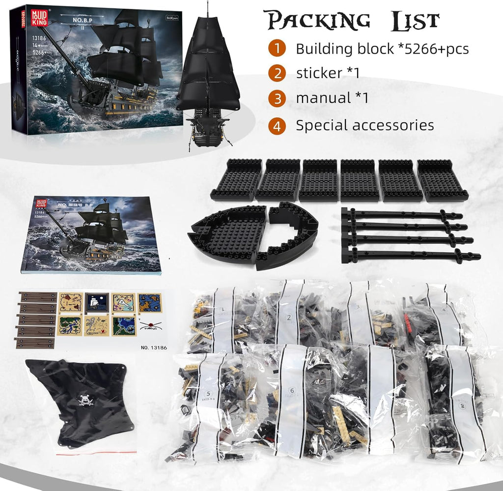Black Pearl Sailboat Building Blocks (4794 Pieces) B967