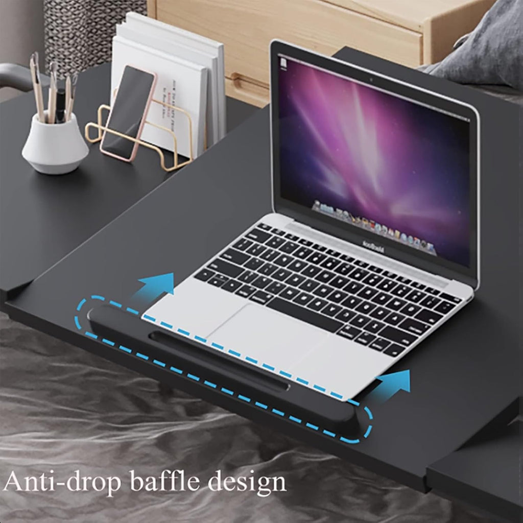 Over-Bed Tables with Wheels Height and Length Adjustable Rolling Mobile Laptop Cart Desk O543527