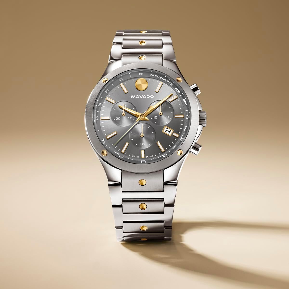 Swiss Quartz Chronograph Stainless Steel Watch P49985