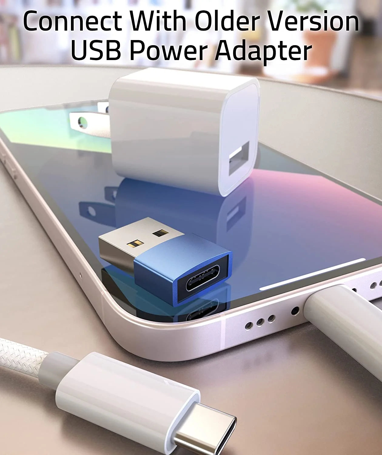 USB C Female to USB A Male Adapter 3 Pack L4664