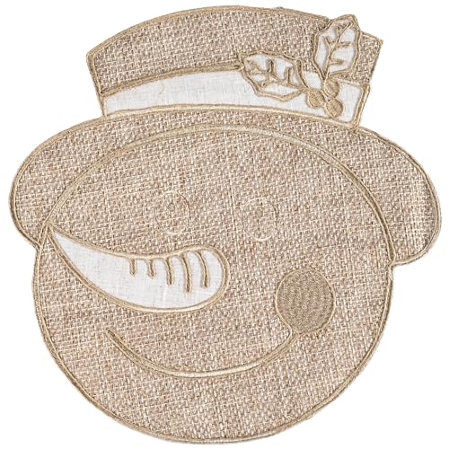 Set of 4 Burlap Christmas Placemats O917672