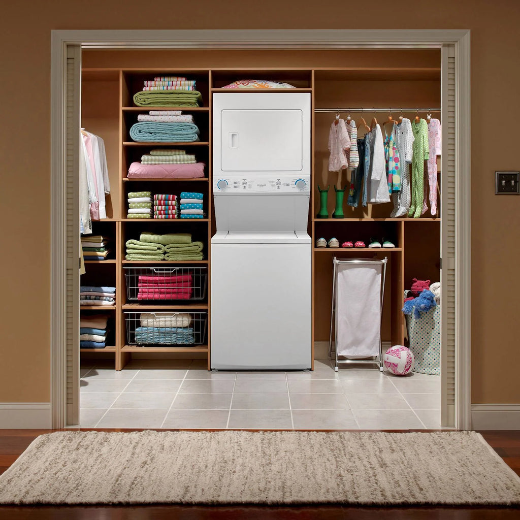 White Electric 4.5 Cu. Ft. Washer and 5.5 Cu. Ft. Dryer Laundry Centre I51488