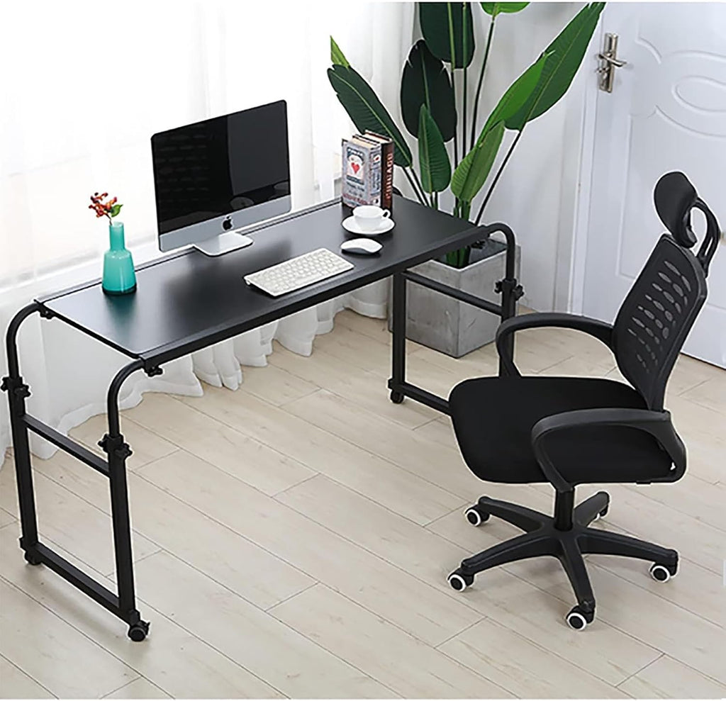 Over-Bed Tables with Wheels Height and Length Adjustable Rolling Mobile Laptop Cart Desk O543527