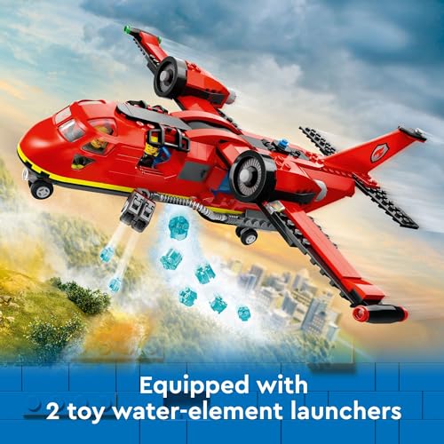 LEGO City Fire Rescue Plane Toy Building Blocks Playset B47048