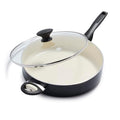Turquoise 5QT Ceramic Nonstick Saute Pan with Lid J108648