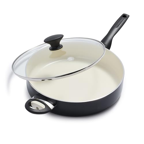 Turquoise 5QT Ceramic Nonstick Saute Pan with Lid J108648