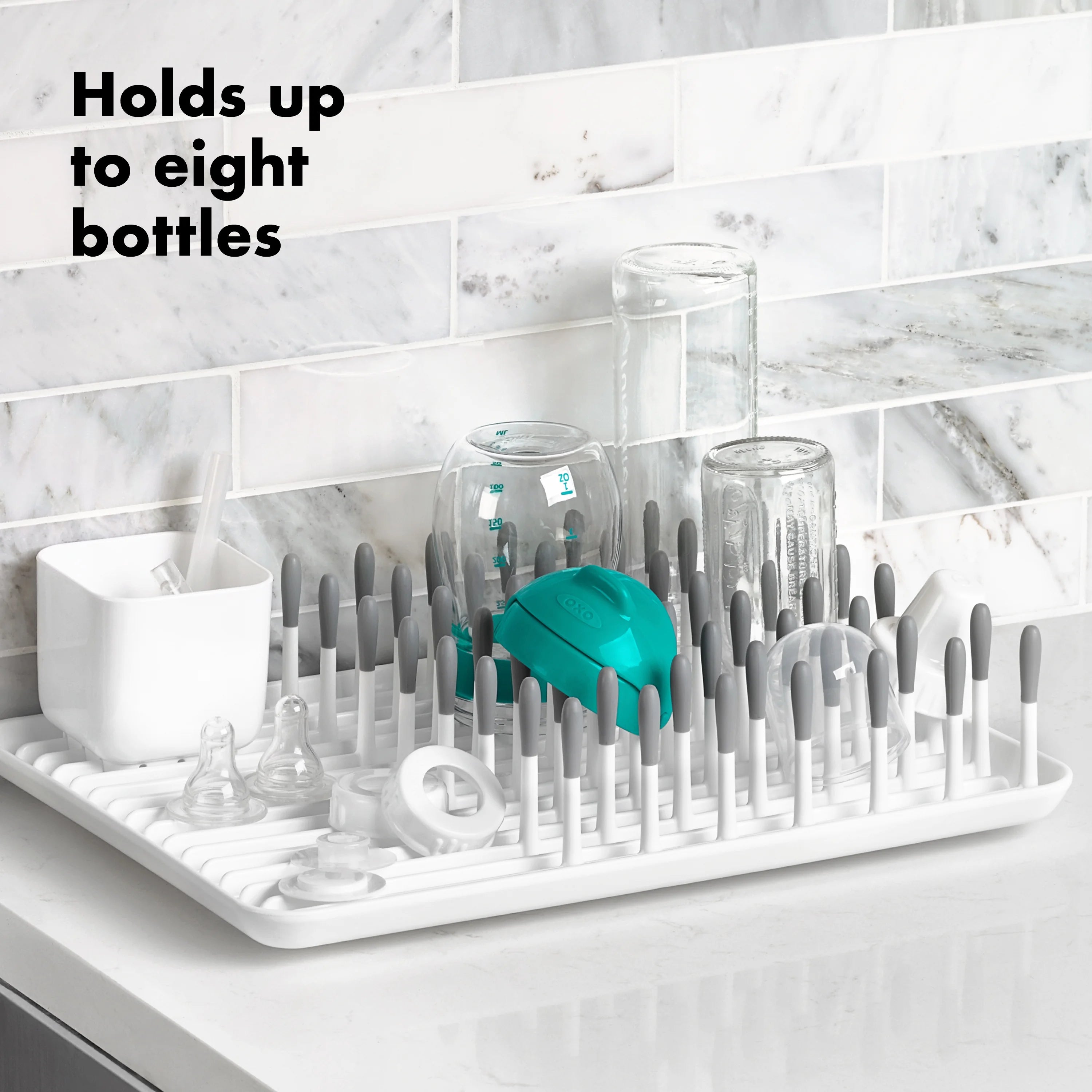 Gray Bottle Drying Rack Q6884