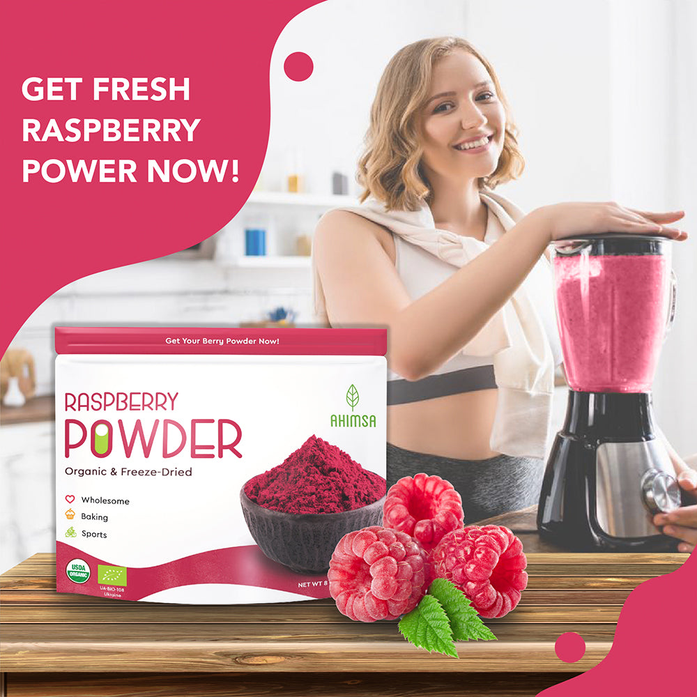 Organic Freeze Dried Raspberry Powder, 8 OZ M742581