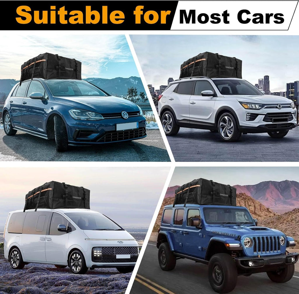 21 Cubic Feet 1000D Waterproof Car Rooftop Cargo Carrier Bag P32214