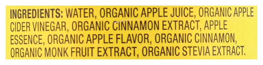 Organic Apple Cider Vinegar Drink Apple Cinnamon 16 fl oz Pack of 4 G1305