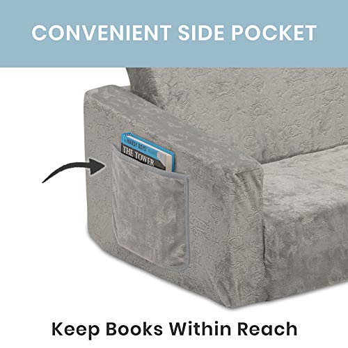 Grey Convertible Sofa to Lounger R788127