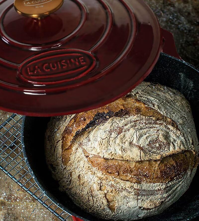 2.1 QT Enameled Cast Iron Dutch Oven with Lid X453