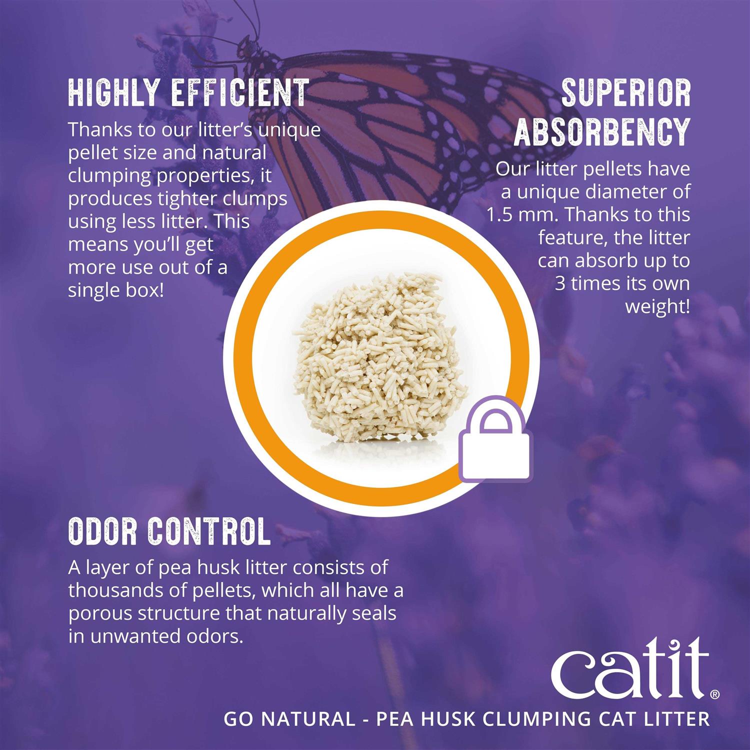 Pea Husk Clumping Cat Litter I687
