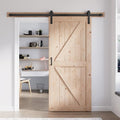 48in x 80in Sliding Wood Barn Door with 8FT Barn Door Hardware Kit B967