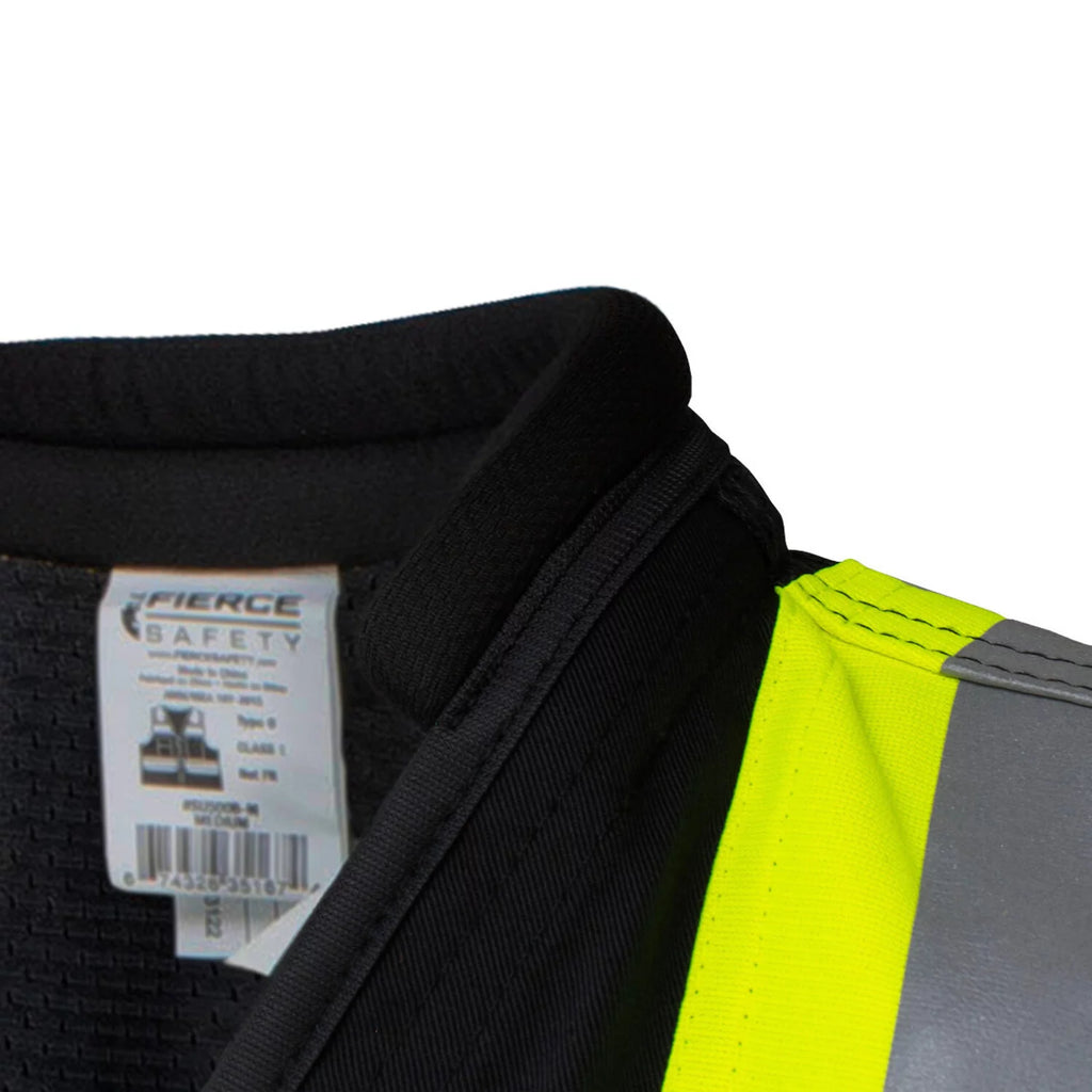 Black Surveyors Class 1 Vest with Tablet Pocket B919