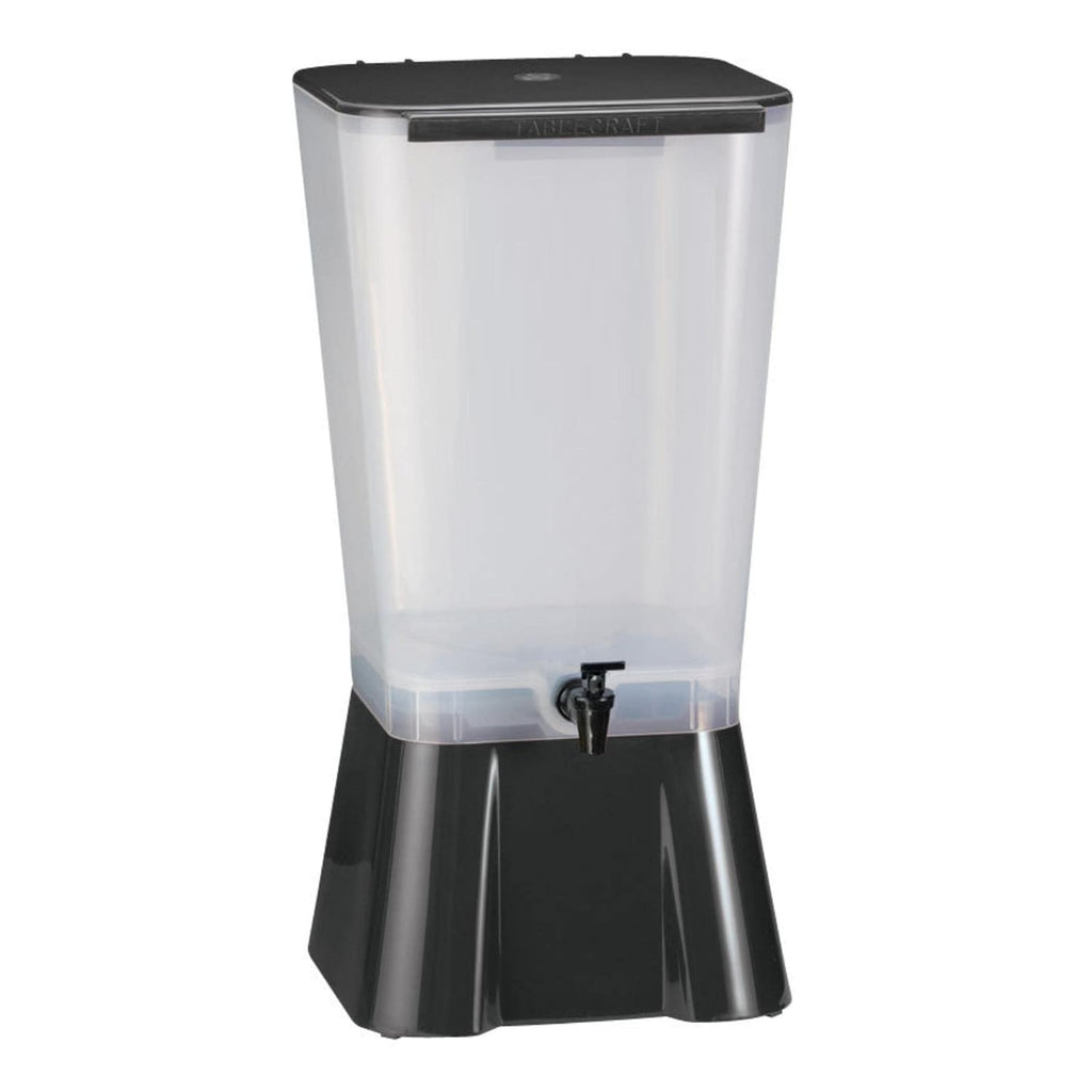 Black 5-Gallon Polypropylene Plastic Beverage Dispenser E62453