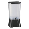 Black 5-Gallon Polypropylene Plastic Beverage Dispenser E62453