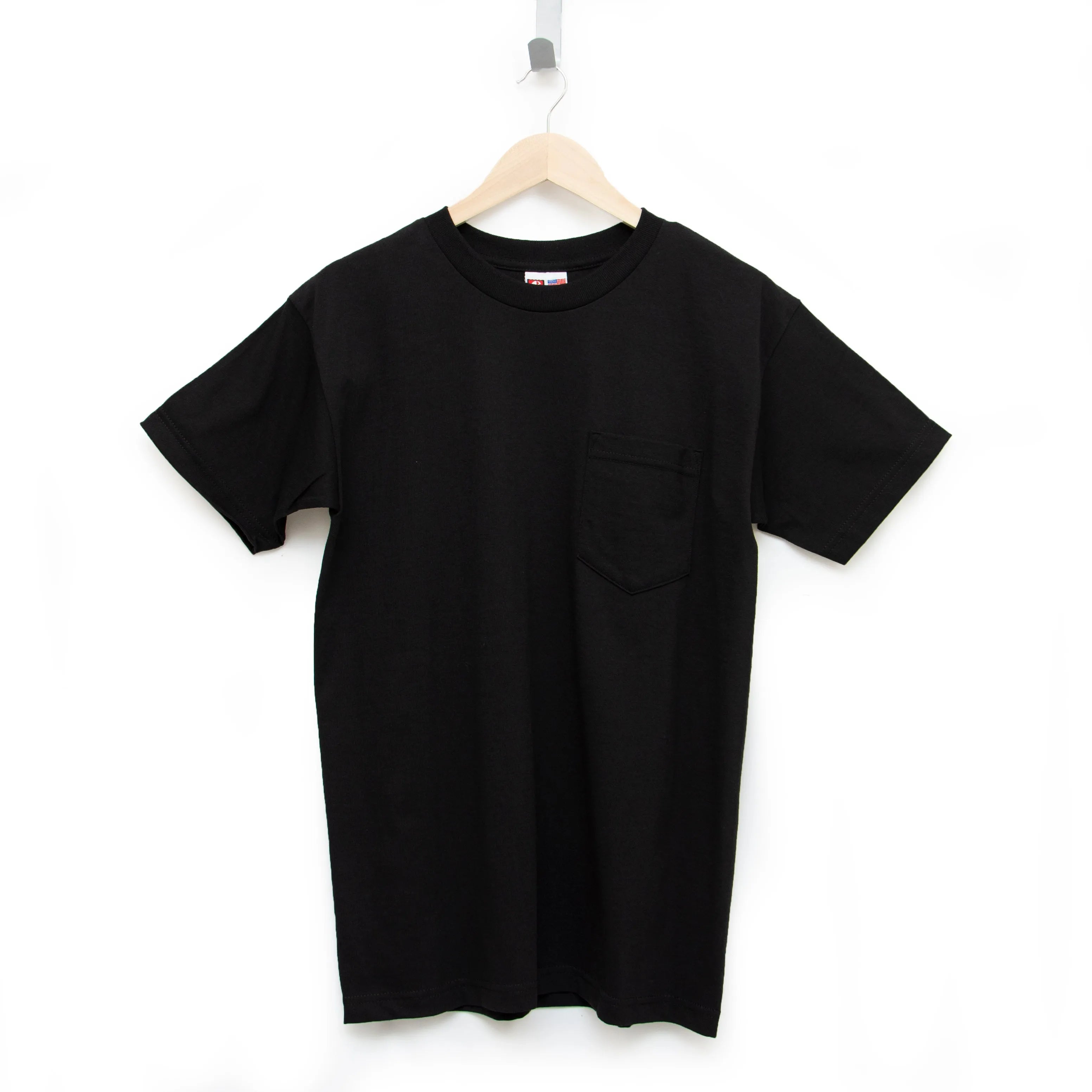 Heavyweight 100% Cotton T-Shirts with Pocket - Made in USA