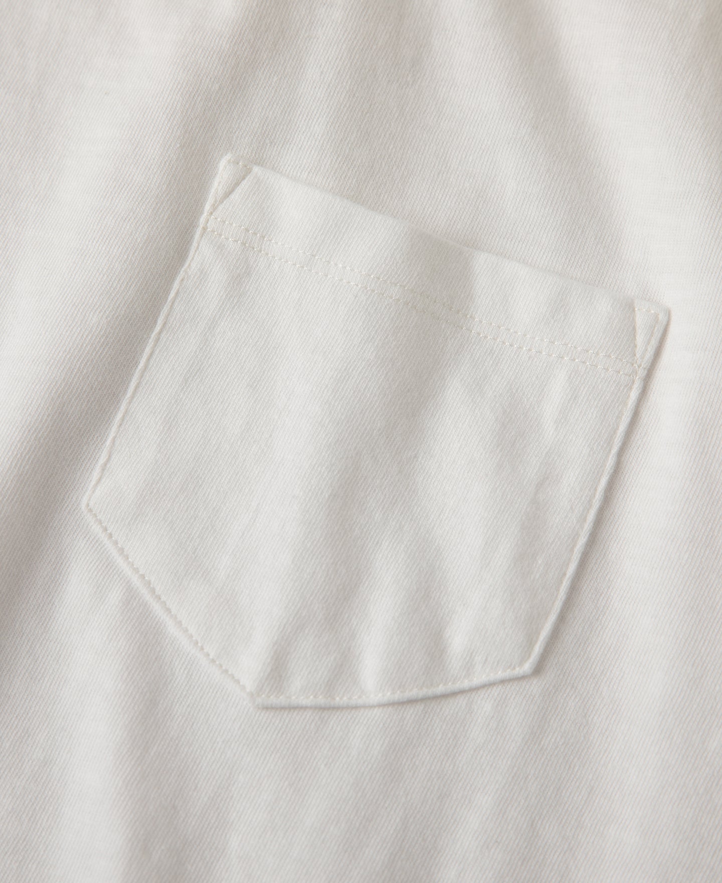 Classic Fit Loopwheel Slub Cotton Pocket T-Shirt