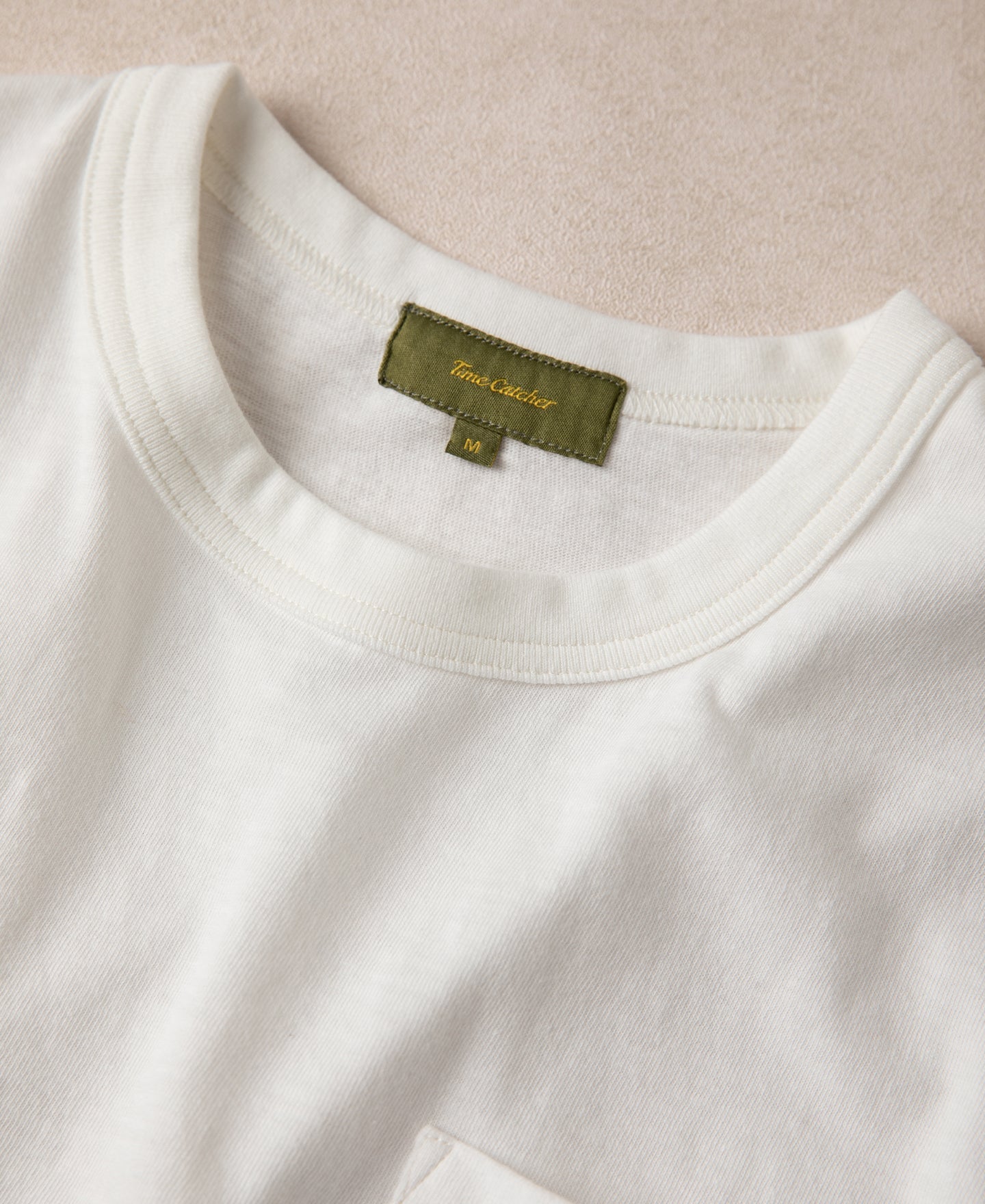Classic Fit Loopwheel Slub Cotton Pocket T-Shirt