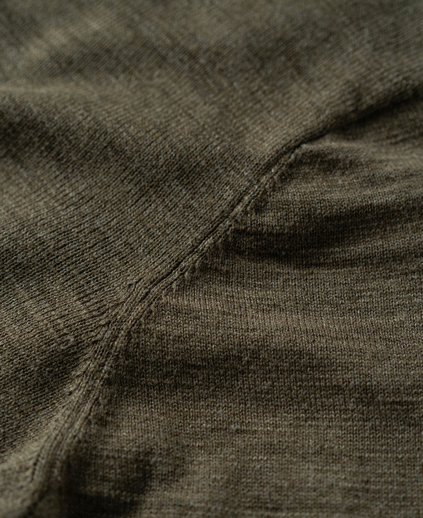 Slub Cotton Long Sleeve Knit Polo