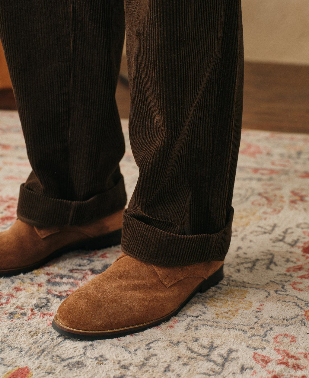 1960s Double Pleated Corduroy Trousers
