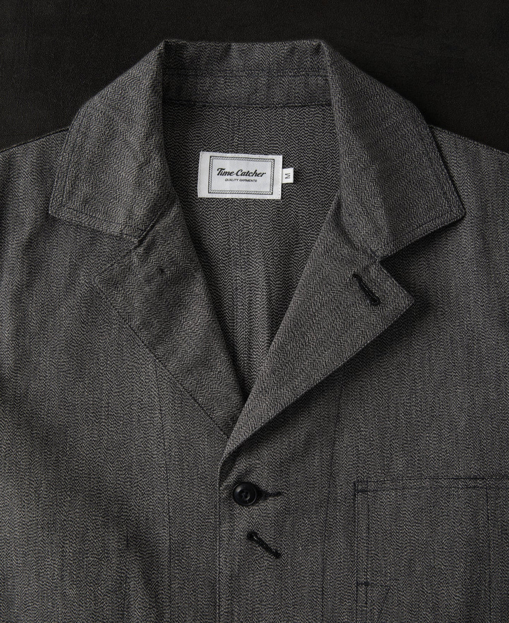 Black Chambray Work Jacket