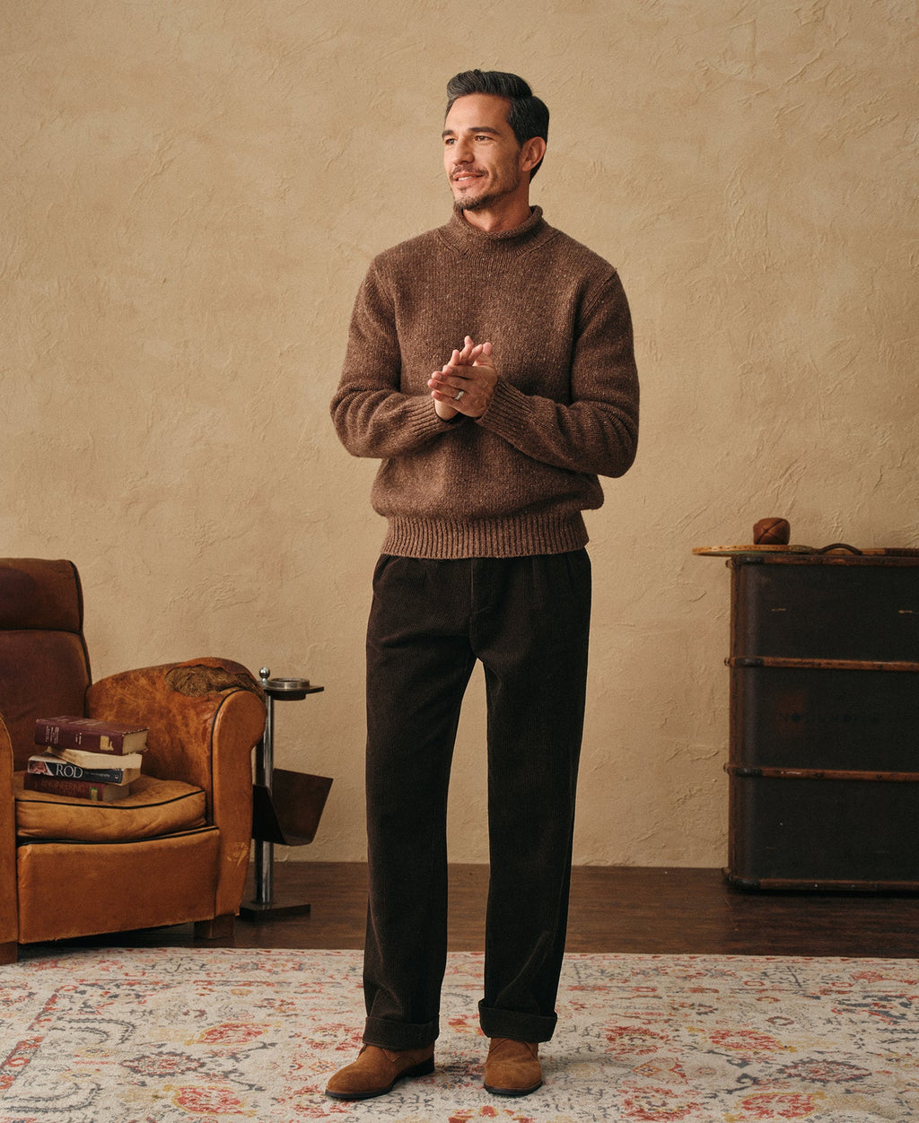 1960s Double Pleated Corduroy Trousers